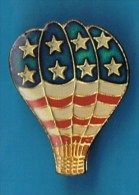 PIN´S //   . MONTGOLFIÈRES COULEURS USA - Airships