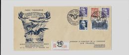 AEROGRAMME « Cinquantenaire ADER » (S. 1947 N°98/Ind.4)PARIS – Bureau N°34 « Musée Galliera &raq - 1927-1959 Storia Postale