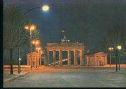 Berlin Brandenburger Tor Bei Nacht 1967 A 1/207/67-5823 Bild Und Heimat - Brandenburger Deur