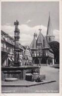 AK Michelstadt I. O. - Altes Rathaus Mit Brunnen - Bahnpost - 1940 (5266) - Michelstadt