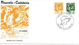 Pli En 1° Jour Du 9 / 1 / 1991 ( ( 2 Valeurs Le CAGOU  )) - Covers & Documents