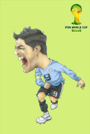 (T17-014 ) 2014 Brazil FIFA World Cup, Football Soccer , Prestamped Card, Postal Stationery - 2014 – Brazil