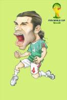 (T17-015 ) 2014 Brazil FIFA World Cup, Football Soccer , Prestamped Card, Postal Stationery - 2014 – Brésil