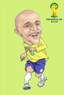 (T17-023 ) 2014 Brazil FIFA World Cup, Football Soccer , Prestamped Card, Postal Stationery - 2014 – Brazil