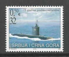 Serbia And Montenegro 2003. Submarine U-BOOT U Boat 75th Anniversary MNH** Set - Submarinos