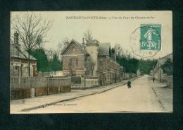 Rantigny La Poste (60) - Vue Du Pont De Chemin De Fer ( Ed. Vandenhove Colorisée Cachet Ferroviaire Amiens à Clermont)) - Rantigny