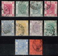 Hong-Kong - 1882 - Y&T N° 33 à 42, Oblitérés - Usati