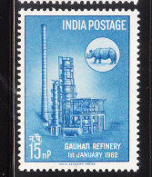 India 1962 1st Indian Oil Refinery At Gauhati MNH - Nuovi