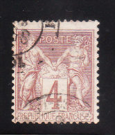 France 1877-80 Peace Of Commerce 4c Used - 1898-1900 Sage (Type III)