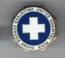 Insigne / United Hospital Found /Volonteer Service Award/ New-York/USA/Vers 1900     D484 - Stati Uniti