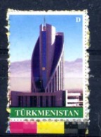 TURKMENISTAN 2008, ARCHITECTURE MODERNE, 1 Valeur D,  AUTOADHESIF, DENTELURE DEFECTUEUSE. R2353 - Turkmenistán