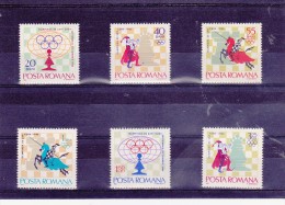 ROUMANIE - SERIE TOURNOIS D'ECHECS -N° 2193 A 2198 NEUF X  ANNEE 1966 - Autres & Non Classés