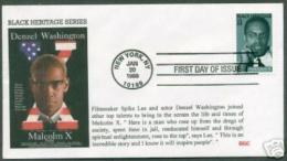 POLITICS - SOCIAL MOVEMENT - MALCOLM X - USA 1999 FDC DENZEL WASHINGTON POLITIK - Martin Luther King