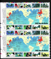 USA 1992 1942 WW II - BloCk 2  Of 20 X29c MNH SC SH-2697-2706 YV BF-2099-2108 MI B31-2302-11 SG MS2730-39 - Ganze Bögen