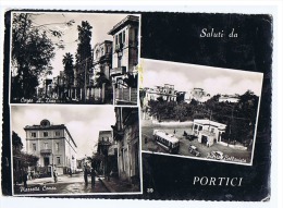 PORTICI ( NAPOLI ) VEDUTINE - EDIZIONE PICCONE - 1956  ( 363 ) - Portici