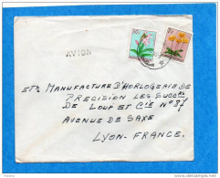 MARCOPHILIE-lettre "congo Belge Pour Françe-Ca D--1953--2stampsN°307-318 Fleurs - Brieven En Documenten