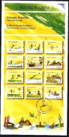 BRAZIL 2014- THE ART OF BRAZILIAN FOOTBALL - WORLD CUP 2014 - Official Brochure - Portuguese And English - Unused Stamps