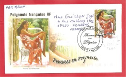 N°Y&T 708   PAPEETE   Vers  FRANCE   2004 - Storia Postale