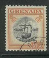 GRENADA 1953 $1.50 Black And Orange QEII FU SG 203 CZ99 - Granada (...-1974)