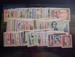 FRANCE 1960 COMPLETE  YVERT 1230 - 1280 MNH **   (BOXFRA-NVT) - 1960-1969