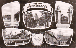 AK Gruß Aus Ansbach - Mehrbildkarte - 1960 (5342) - Ansbach