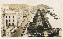 Real Photo Guayaquil Paseo De Las Colonias  Autos Cars 1946 - Ecuador