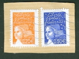 Frankreich Marianne 0,20 € + 0,50 € Briefstück - 1997-2004 Marianne Van De 14de Juli