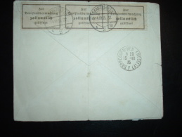 LETTRE D'ALLEMAGNE OBL. 14-10-35 OUVERTE ET REFERMEE A SAARBRUCKEN + ARRIVEE 15-10-35 SARREGUEMINES (MOSELLE) F - Covers & Documents