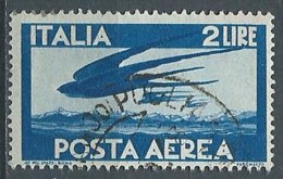 1945-46 ITALIA USATO POSTA AEREA 2 LIRE RUOTA - ED01 - Airmail