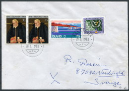 1983 Iceland Reykjavik F Cover - Sweden - Cartas & Documentos