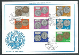 1972 SAN MARINO BUSTA SPECIALE MONETE - EDG1 - Used Stamps