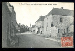 Cpa Du 53  Saint Aignan Sur Roë  Arrivée Route De Pouancé ...........  Château Gontier   TRIS1 - Saint Aignan Sur Rö