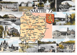 LA SARTHE - 72 - Cartes Stéréoscopiques