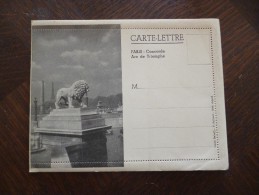 Carrte Lettre Paris Multivue Concorde Et Arc De Triomphe. Vierge - Cartas Panorámicas