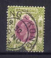W847 - HONG KONG 1912 , Giorgio V  20 Cent Yvert N. 106 Usato . - Oblitérés