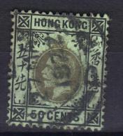 W849 - HONG KONG 1912 , Giorgio V  50 Cent Yvert N. 109 Usato . - Oblitérés