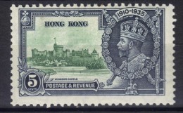 W859 - HONG KONG 1935 , Giorgio V  5 Cent Yvert N. 133  *  Mint . Giubileo - Unused Stamps