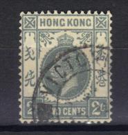 W862 - HONG KONG 1937 , Giorgio V  2 Cent Yvert N. 136  Usato . Fil CA Cordivo Mult - Gebruikt