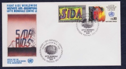 1990 - Lutte Mondiale Contre Le SIDA (AIDS) (v019) - FDC