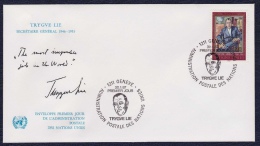 1987 - Trygve Lie (v033) - FDC