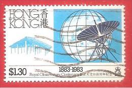 HONG KONG USATO - 1983 - 100 Years HongKong Observatory - 1,30 HK$ - Michel HK 421 - Oblitérés