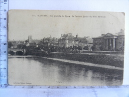 CPA (22) Côtes D'Armor - LANNION - Vue Générale Des Quais - Le Palais De Justine - Le Pont Ste-Anne - Lannion