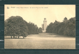 HOUYET: Chateau Royal D'Ardenne Un Coin Du Parc Et La Tour Leopold,  Gelopen Postkaart  (GA14510) - Houyet