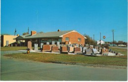 Toledo Ohio, National Memorial Stone Co. Grave Stone Marker Company C1950s Vintage Postcard - Toledo