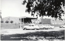 Madison South Dakota, Community Hospital, Auto, C1950s Vintage Real Photo Postcard - Other & Unclassified