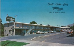 Salt Lake City Utah, TraveLodge Motel Lodging, Auto, C1950s Vintage Postcard - Salt Lake City