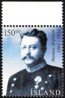 Iceland Island 2004 (02-1) - 100 Years Inside Self-government - Hannes Hafstein (1861-1922), Poet, Politician - Unused Stamps