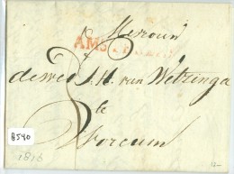 E.o. HANDGESCHREVEN BRIEF Uit 1816 Van AMSTERDAM Naar WORCUM  (8540) - ...-1852 Préphilatélie