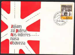 Yugoslavia 1967, Illustrated Cover "Roads In Bosnia And Herzegovina" W./ Special Postmark "Sarajevo", Ref.bbzg - Briefe U. Dokumente
