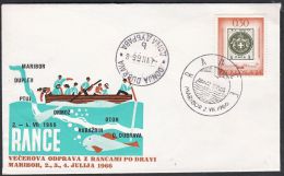 Yugoslavia 1966, Illustrated Cover "Sailing Boat On The River Drava" W./ Special Postmark "Maribor", Ref.bbzg - Briefe U. Dokumente